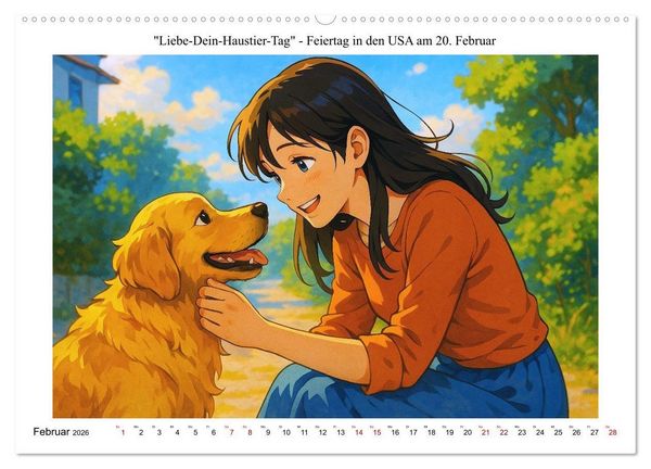 Produktbild: Kalender der kuriosen Feiertage (hochwertiger Premium Wandkalender 2026 DIN A2 quer), Kunstdruck in Hochglanz