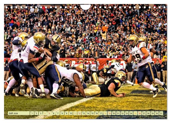 Produktbild: American Football - athletisch und riskant (Wandkalender 2026 DIN A4 quer), CALVENDO Monatskalender