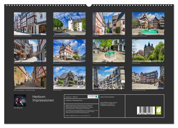 Produktbild: Herborn Impressionen (hochwertiger Premium Wandkalender 2026 DIN A2 quer), Kunstdruck in Hochglanz