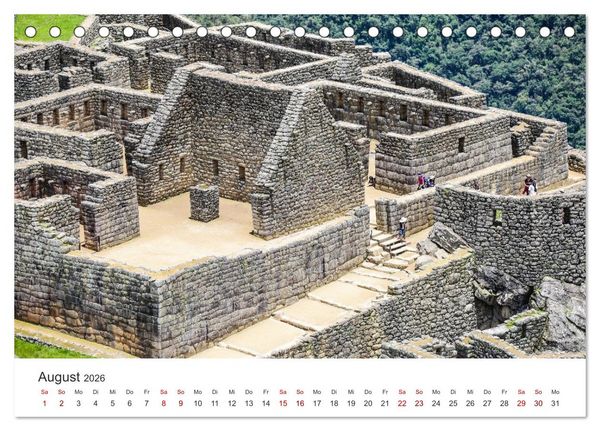 Produktbild: Macchu Picchu (Tischkalender 2026 DIN A5 quer), CALVENDO Monatskalender