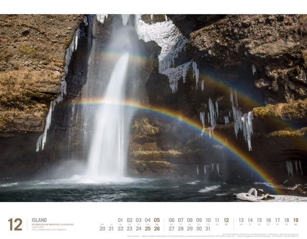 Produktbild: Island Kalender 2027 | Unterwegs zwischen Gletschern und Geysiren