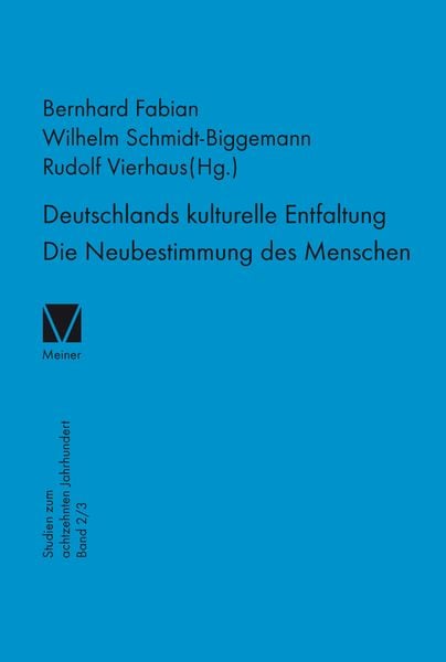 Produktbild: Deutschlands kulturelle Entfaltung. Die Neubestimmung des Menschen