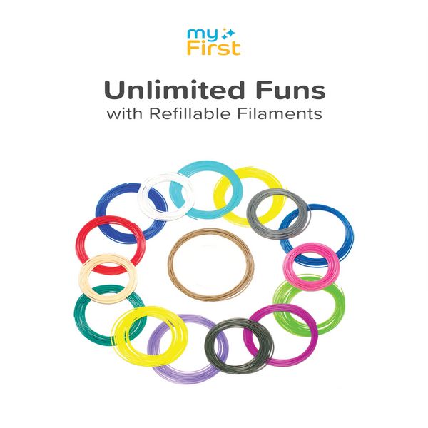 Produktbild: myFirst Filament refill 25m - Warm Colors