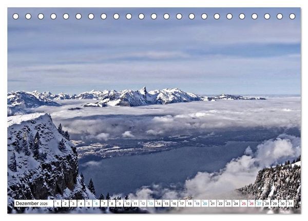 Produktbild: Gr&uuml;ezi . Landschaften in der Schweiz (Tischkalender 2026 DIN A5 quer), CALVENDO Monatskalender