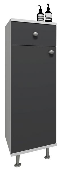 Produktbild: Badm&ouml;bel Midischrank Badschrank Schublade Nilosi