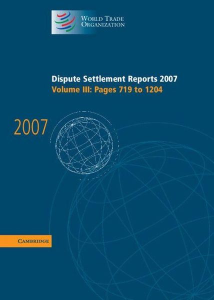 Produktbild: Dispute Settlement Reports 2007