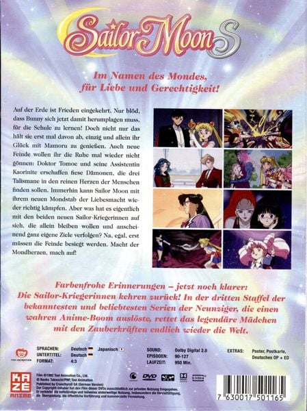 Sailor Moon - Staffel 3 - DVD Box (Episoden 90-127) [5 DVDs] als