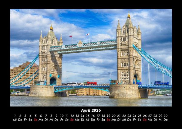 Produktbild: London 2026 Fotokalender DIN A3