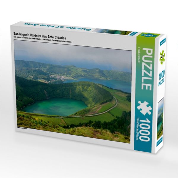Produktbild: CALVENDO Puzzle Sao Miguel: Caldeira das Sete Cidades | 1000 Teile Lege-Gr&ouml;&szlig;e 64x48cm Foto-Puzzle f&uuml;r gl&uuml;ckliche Stunden