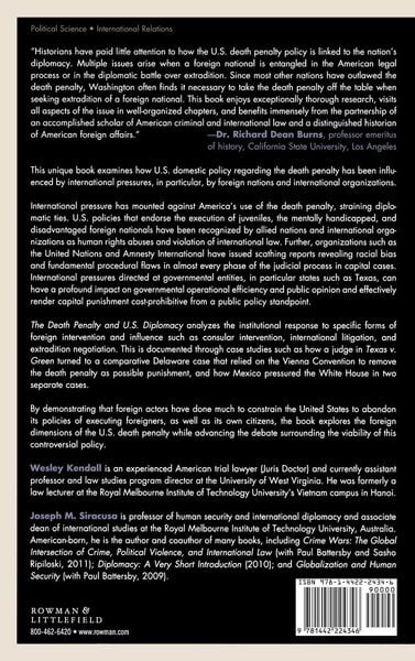 Produktbild: Death Penalty and U.S. Diplomacy
