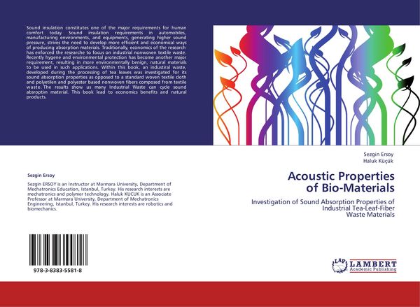 Produktbild: Acoustic Properties of Bio-Materials