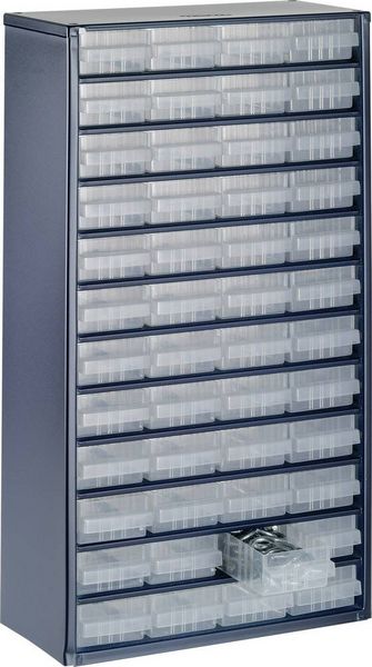 raaco 1248-01 Schubladenschrank (L x B x H) 306 x 150 x 552 mm Anzahl Fächer: 48 Inhalt 1 St.