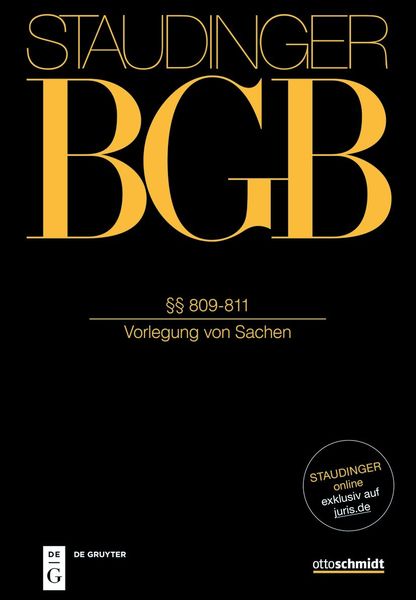 Produktbild: &sect;&sect; 809-811