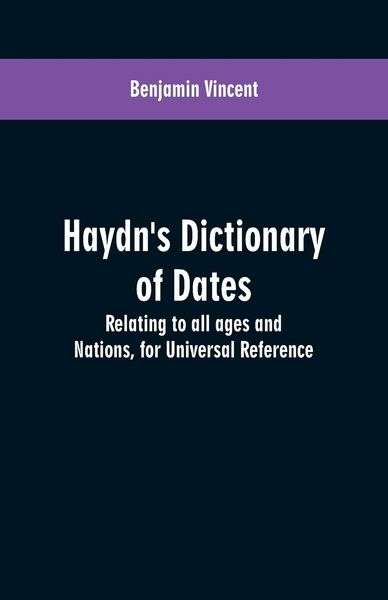 Produktbild: Haydn's dictionary of dates