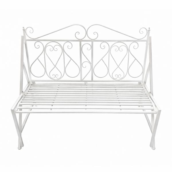 Produktbild: HTI-Living Gartenbank Solea Eisen Wei&szlig; Gartenbank Solea Eisen Wei&szlig;