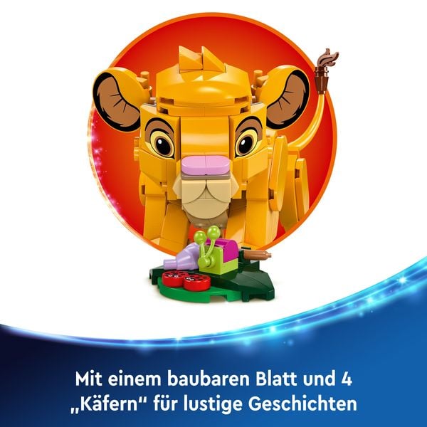 LEGO ǀ Disney Simba, das Löwenjunge des Königs, Kinderspielzeug 43243