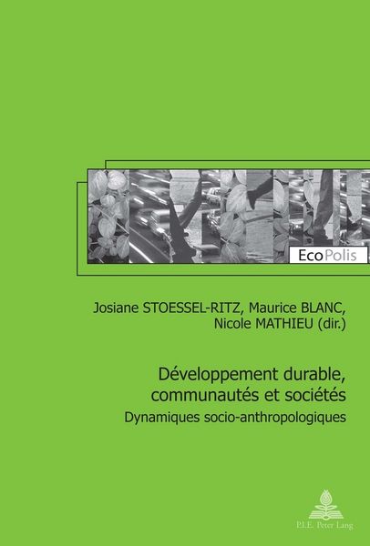 Produktbild: D&eacute;veloppement durable, communaut&eacute;s et soci&eacute;t&eacute;s