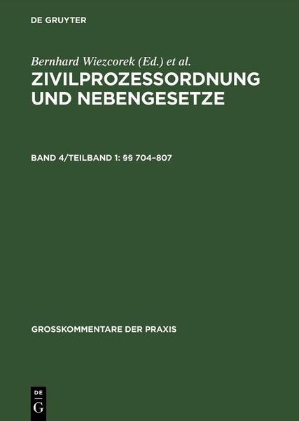 Produktbild: &sect;&sect; 704-807