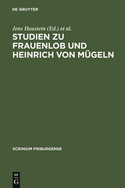 Produktbild: Studien zu Frauenlob und Heinrich von M&uuml;geln