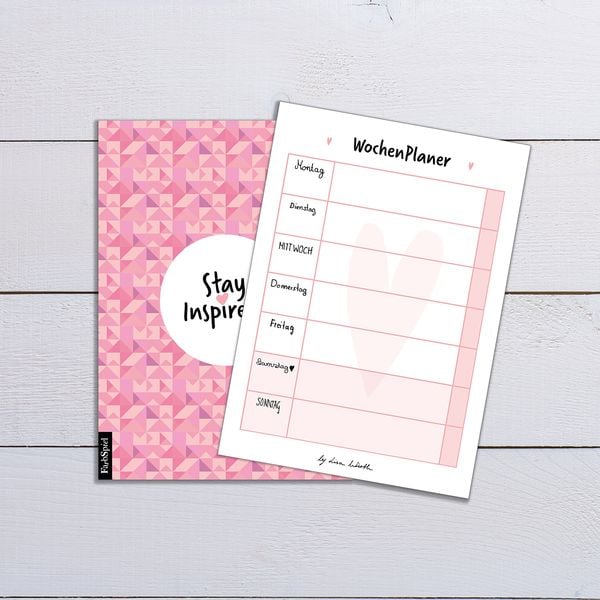 Produktbild: 6 Bl&ouml;cke inkl. Wochenplaner, Einkaufsliste, To Do Block/Liste, Notizblock, Kalender Notizblock, R&uuml;ckruf Notiz, 50 Seiten pro Block, DIN A6, Hochwertige Papierqualit&auml;t.