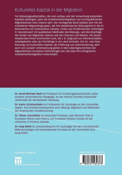 Produktbild: Kulturelles Kapital in der Migration