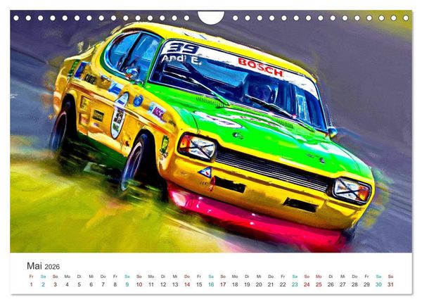 Produktbild: Kultautos - Capri und Escort (Wandkalender 2026 DIN A4 quer), CALVENDO Monatskalender
