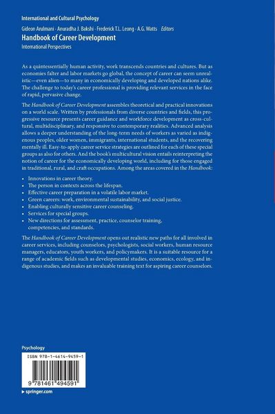 Produktbild: Handbook of Career Development
