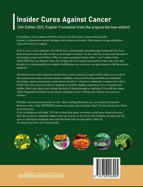 Produktbild: Insider Cures Against Cancer (4th Edition 2021)