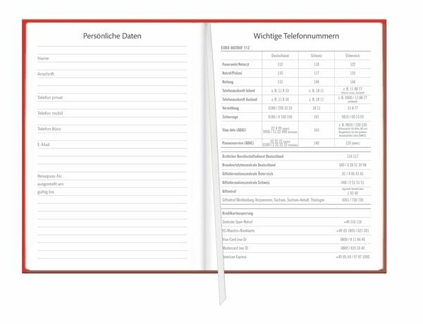 Produktbild: Kalenderbuch A6 koralle 2027