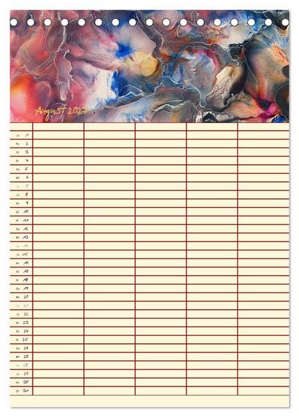 Produktbild: Bl&uuml;tenzauber - Familienplaner 2027 (Tischkalender 2027 DIN A5 hoch), CALVENDO Monatskalender