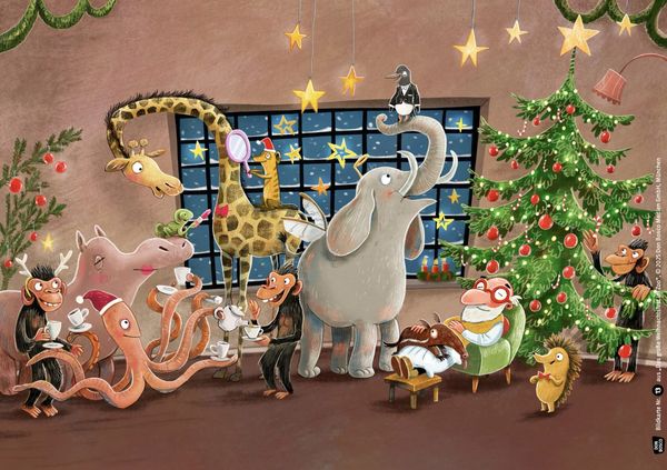Produktbild: Das gro&szlig;e Weihnachtsfest im Zoo. Kamishibai Bildkartenset
