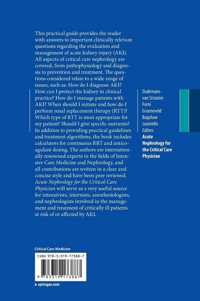 Produktbild: Acute Nephrology for the Critical Care Physician