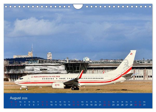 Produktbild: Besondere Flugzeuge am Flughafen Stuttgart (Wandkalender 2026 DIN A4 quer), CALVENDO Monatskalender
