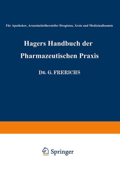 Produktbild: Hagers Handbuch der Pharmazeutischen Praxis