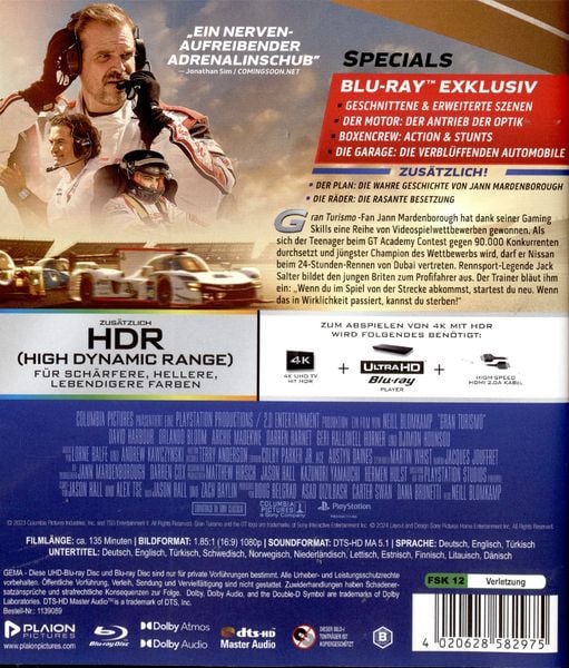 Produktbild: Gran Turismo (4K Ultra HD) (+ Blu-ray)