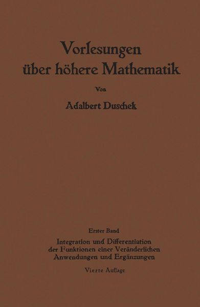 Produktbild: Vorlesungen &uuml;ber h&ouml;here Mathematik