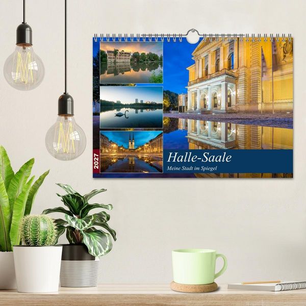 Produktbild: Halle-Saale - Meine Stadt im Spiegel (Wandkalender 2027 DIN A4 quer), CALVENDO Monatskalender
