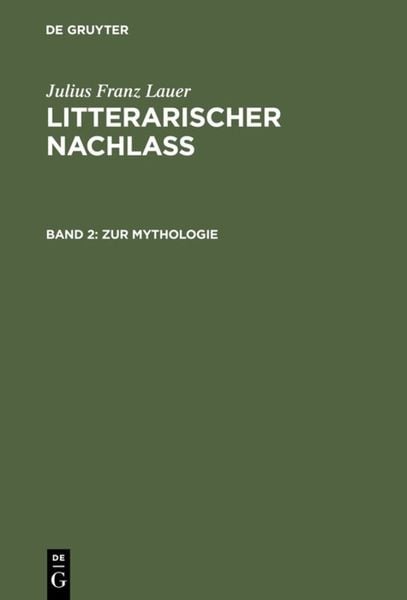 Produktbild: Zur Mythologie