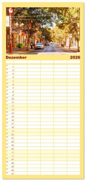 Produktbild: Familienplaner 2026 - Pennsylvania. Die Wiege der USA zwischen Tradition und Moderne mit 5 Spalten (Wandkalender, 21 x 45 cm) CALVENDO