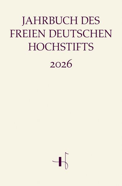 Produktbild: Jahrbuch des Freien Deutschen Hochstifts 2026