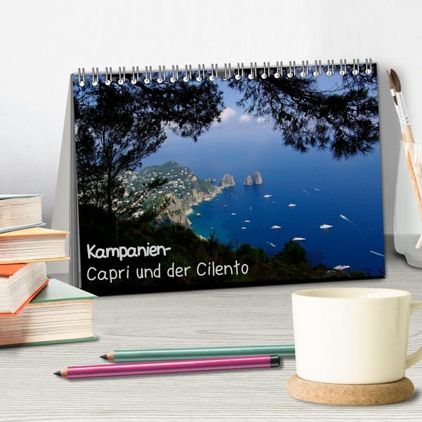 Produktbild: Kampanien &ndash; Capri und der Cilento (Tischkalender 2026 DIN A5 quer), CALVENDO Monatskalender