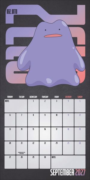 Produktbild: Pok&eacute;mon Broschurkalender 2027