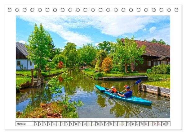 Produktbild: Spreewald Natur und Kulturlandschaft (Tischkalender 2027 DIN A5 quer), CALVENDO Monatskalender