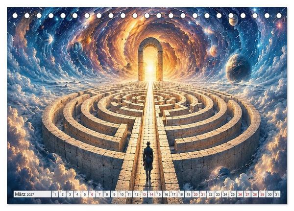 Produktbild: Zwischen Ausgang und Unendlichkeit (Tischkalender 2027 DIN A5 quer), CALVENDO Monatskalender