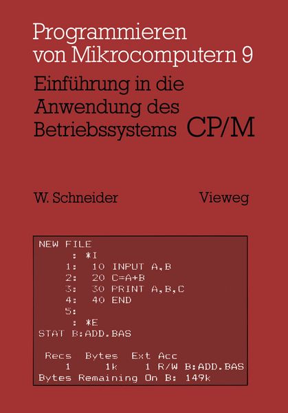 Produktbild: Einf&uuml;hrung in die Anwendung des Betriebssystems CP/M