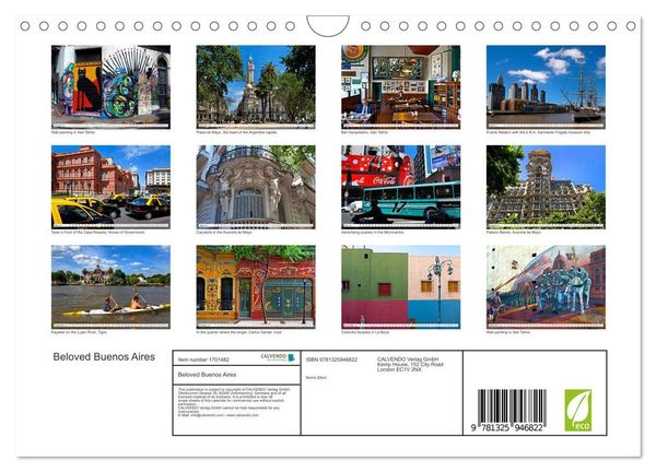 Produktbild: Zillich, B: Beloved Buenos Aires (Wall Calendar 2025 DIN A4