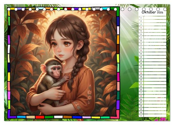Produktbild: Meine Tierbabys (Tischkalender 2026 DIN A5 quer), CALVENDO Monatskalender