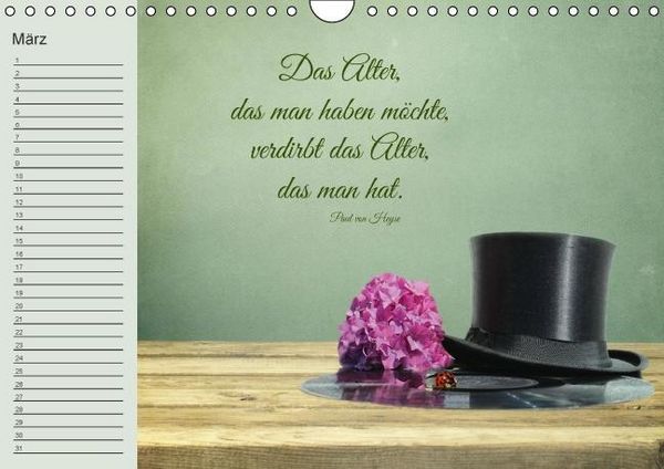 Produktbild: Spruchreifer Geburtstagskalender (Wandkalender immerw&auml;hrend DIN A4 quer)