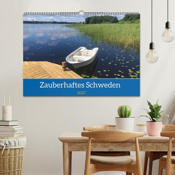 Produktbild: Verzaubertes Schweden (Wandkalender 2027 DIN A2 quer), CALVENDO Monatskalender