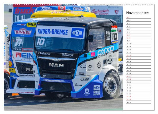 Produktbild: Faszination Truck Rennsport (Wandkalender 2026 DIN A2 quer), CALVENDO Monatskalender